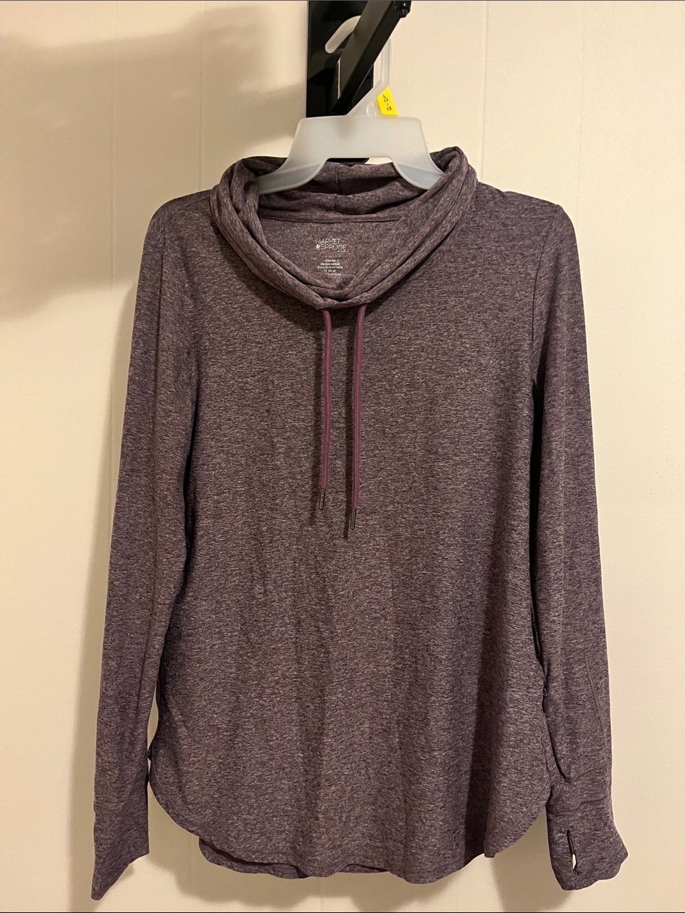 Market & Spruce Heather Plum Cowl Neck Pullover